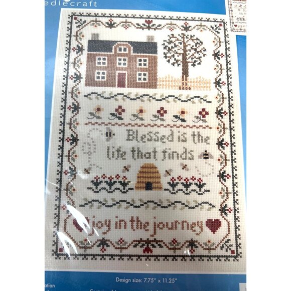 Joy In The Journey Counted Cross Stitch Kit 7.75" X 11.25" Janlynn Needlecraft 1 - Picture 1 of 4